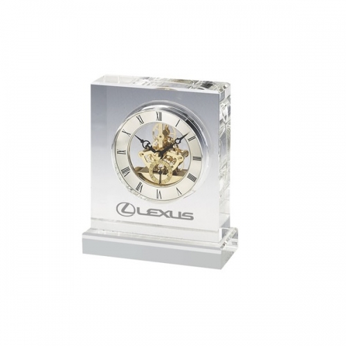 LVH Crystal Trophy Clock 5 1/2